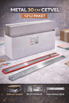 BEİMO METAL 30 CM CETVEL PK:12 Lİ