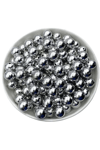 BONCUK PARLAK METALİK GÜMÜŞ 12 MM 40 LI