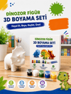 DİNAZOR FİGÜR 3D BOYAMA SETİ 9X11 CM