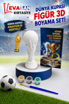 DÜNYA KUPASI FİGÜRÜ 3D BOYAMA SETİ 5X12 CM