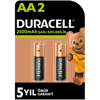 DURACELL AA 2500 MAH. KALEM 2 Lİ PİL ŞARJ EDİLEBİLİR