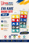 EVA KARE BASKI SETİ 10 LU