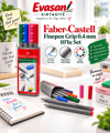 FABER FINEPEN GRIP 0.4 PLASTİK KUTU PK:10 LU