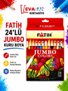 FATİH 24 LÜ JUMBO KURU BOYA KARTON KUTU