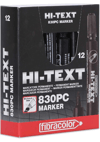 Hİ-TEXT KESİK UÇ KOLİ KALEMİ SİYAH PK:12 Lİ