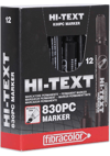 Hİ-TEXT KESİK UÇ KOLİ KALEMİ SİYAH PK:12 Lİ