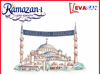 HOŞGELDİN RAMAZAN AYASOFYA CAMİİ MAKETİ 125*90 CM