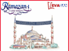 HOŞGELDİN RAMAZAN AYASOFYA CAMİİ MAKETİ 125*90 CM