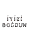 İYİKİ DOĞDUN GÜMÜŞ SET FOLYO BALON 16 İNÇ