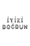 İYİKİ DOĞDUN GÜMÜŞ SET FOLYO BALON 16 İNÇ