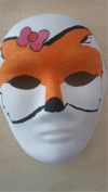 KARTON YÜZ MASKESİ BOYANABİLİR *25