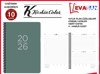 KESKİN 17X24 2026 SPR. YEŞİL KAPAK AJANDA 168 YAP.