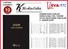 KESKİN 17X24 2026 TİCARİ KASA AJANDA 204 YAP.