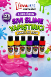 LÜKS ÖZEN 162 RENKLİ SU BAZLI SIVI SLİME YAPIŞTIRICI  70 ML PK:12 Lİ *24