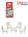 MAKETİX MASA SANDALYE SETİ FİGÜR KOD: MX-2008