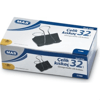 MAS 930 OMEGA ÇELİK KISKAÇ 32 MM.(SİYAH) PK:12 Lİ 