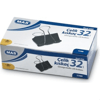 MAS 930 OMEGA ÇELİK KISKAÇ 32 MM.(SİYAH) PK:12 Lİ 