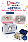 M&B 4052 900 ML SIZDIRMAZ ÇELİK BESLENME KABI 