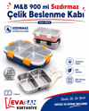 M&B 4054 900 ML SIZDIRMAZ ÇELİK BESLENME KABI 