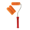 METAL SAPLI KADİFE RULO 3 LÜ 10 CM KOD:FS 0809