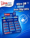 MİKRO 2B-24SS SINAV SİLGİSİ 24 LÜ PK *50
