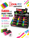 MİKRO DUST FREE NEON SİLGİ 24 LÜ