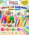 MİKRO KS-8005 ZİGZAG ŞEKİLLİ MAKAS 24 LÜ STAND