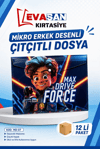 MİKRO MD-07 ERKEK DESENLİ ÇITÇITLI DOSYA PK:12 Lİ 