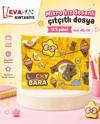 MİKRO MD-08 KIZ DESENLİ ÇITÇITLI DOSYA PK:12 Lİ 