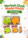 MRB-2084 ÇİÇEK MODEL POSTİT PK:12 Lİ 