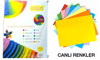 OSLO FOTOKOBİ KAĞIDI 80G RENKLİ 250Lİ