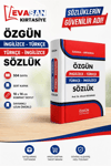 ÖZGÜN 3019 İNGİLİZCE-TÜRKÇE/TÜRKÇE-İNGİLİZCE 504 SAYFA SERT KAPAK SÖZLÜK 10X14 *20