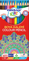 PENSAN 12 RENK KURU BOYA PK:12 Lİ *288