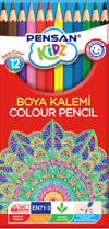 PENSAN 12 RENK KURU BOYA PK:12 Lİ *288