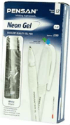 PENSAN 2229 NEON JEL KALEM BEYAZ 1MM 12 Lİ PK