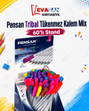 PENSAN TRİBAL RENKLİ TÜKENMEZ KALEM 60 LI 1003
