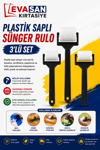 PLASTİK SAPLI SÜNGER RULO 3 LÜ SET