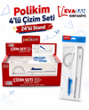 POLİKİM 4 LÜ ÇİZİM SETİ PK:24 LÜ