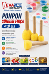 PONPON SÜNGER FIRÇA 4 LÜ