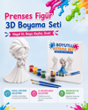 PRENSES FİGÜR 3D BOYAMA SETİ 11X7 CM