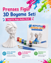 PRENSES FİGÜR 3D BOYAMA SETİ 11X7 CM