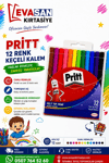 PRİTT 12 RENK KEÇELİ KALEM PK:12 Lİ