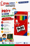 PRİTT 12 RENK UZUN KURU BOYA PK:12 Lİ
