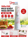 RULO KAĞIT MASA ÖRTÜSÜ 100X150 48 METRE