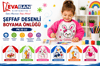 ŞEFFAF DESENLİ BOYAMA ÖNLÜĞÜ PK:10 LU