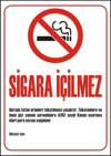 SİGARA İÇİLMEZ LEVHA 50X70 PK:10 LU