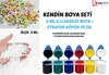 STRAFOR KÖPÜK BONCUK BOYAMA SETİ 10GR STRAFOR+6LI 5ML BOYA