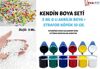 STRAFOR KÖPÜK BONCUK BOYAMA SETİ 10GR STRAFOR+6LI 5ML BOYA