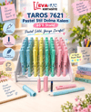 TAROS 7621 PASTEL STİL DOLMA KALEMİ 48 Lİ STAND