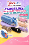 TAROS 7701 LÜKS RABBİT PELUŞ TEK GÖZLÜ KALEMLİK PK:12 Lİ 